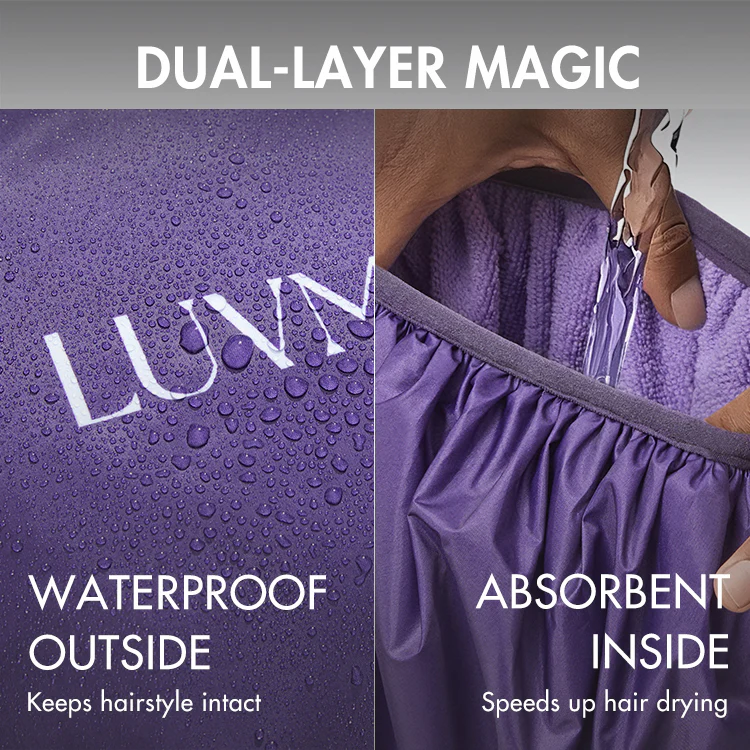 1pc Dual-Layer Shower Cap, Perfect for All Hair Lengths, Breathable & Comfortable - Image 4