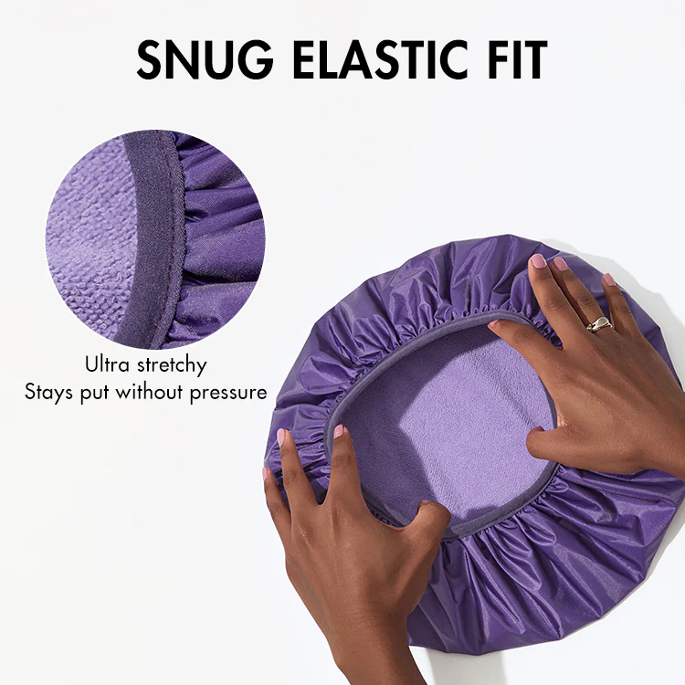 1pc Dual-Layer Shower Cap, Perfect for All Hair Lengths, Breathable & Comfortable - Image 6