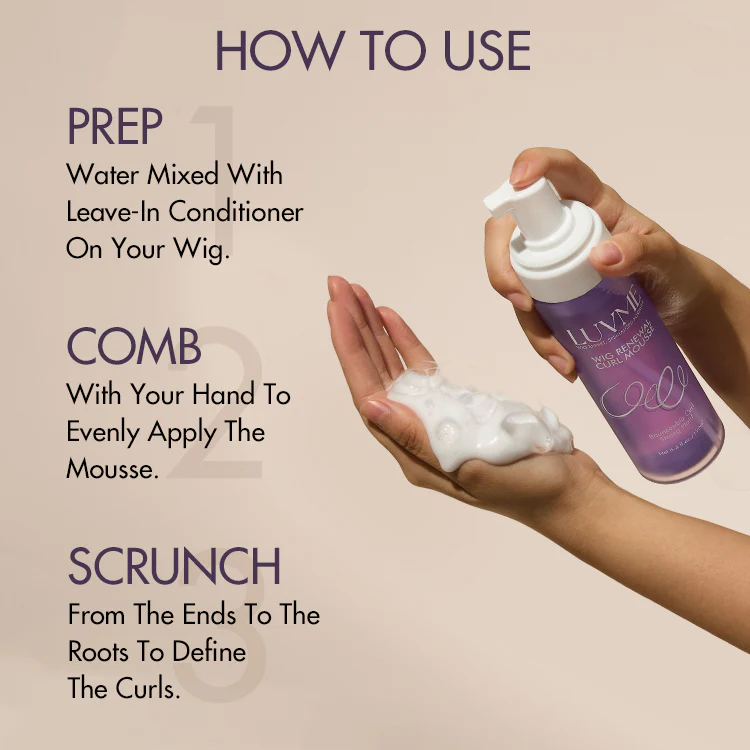 US Only | Wig Curl Mousse with Coconut Oil & Shea, Bounceable Curls, Strong Hold, Frizz Control Styling - Image 5