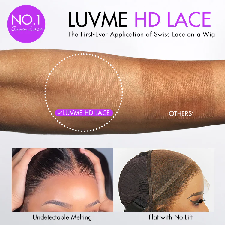 Luvme Hair 180% Density Elegant Chocolate Brown Loose Wave Minimalist HD Lace Glueless Wig Pre-Cut Lace - US Only - Image 7
