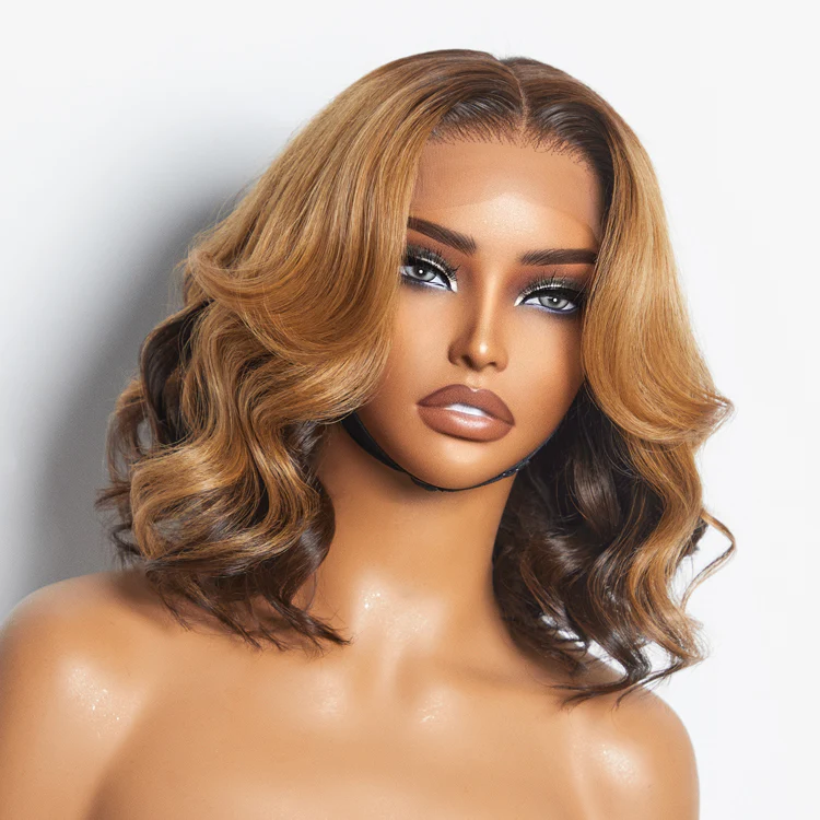 Elegant Peekaboo Ombre Blonde Loose Wave Glueless 5x5 Closure Lace Wig - US Only - Image 5