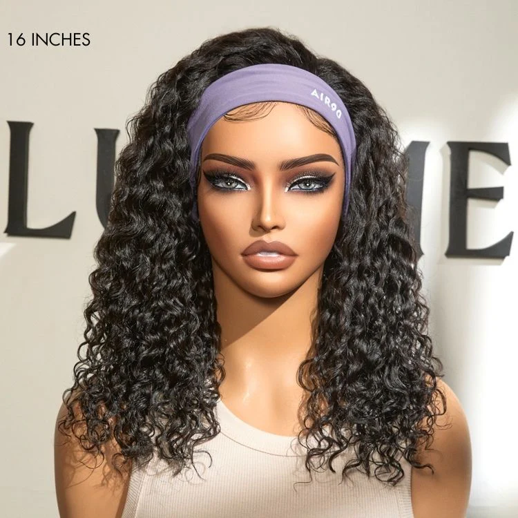 Exclusive Sale | Black / Brown Highlight Deep Wave Headband Wig (Get Free Trendy Headbands) - Image 6