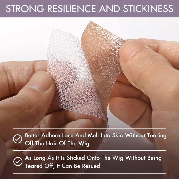 8pcs Fake Scalp Tape for Wigs, Invisible Knots & Grids Eraser - Image 4