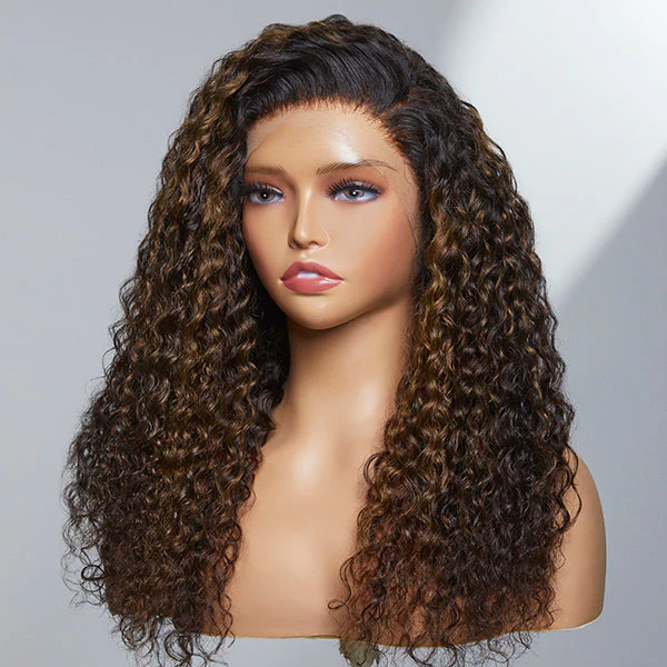 Gorgeous Mix Chestnut Brown Deep Wave 13x4 Frontal HD Lace Side Part Long Wig - US Only - Image 4