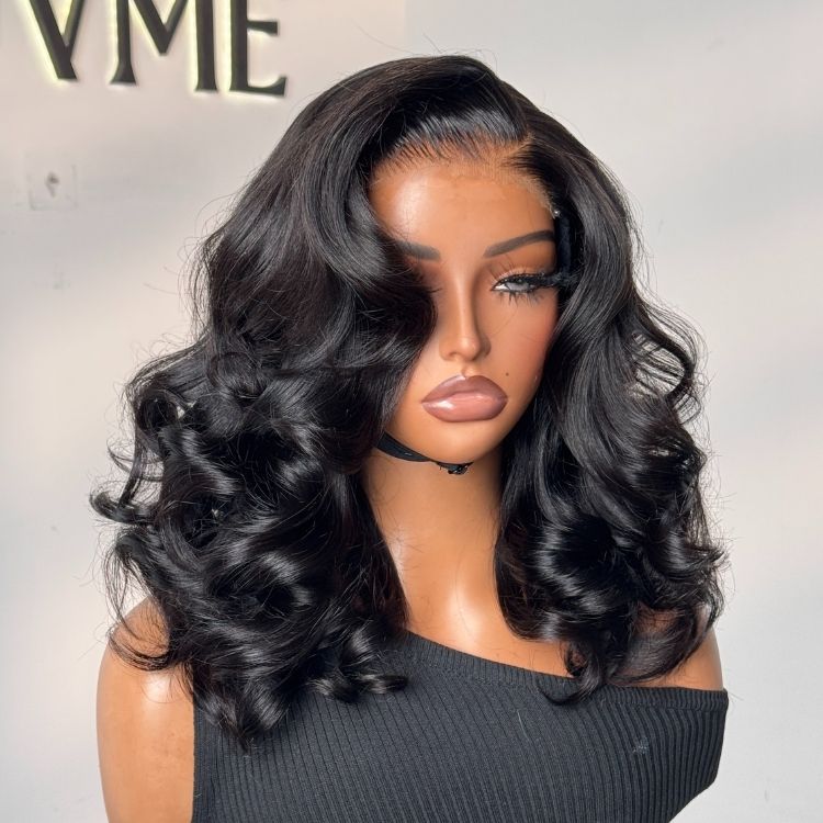 MyOwn-Fit™ Wig 180% Density Glueless 7x6 Closure HD Lace Loose Body Wave Short Wig Pre-Cut Lace - Image 3