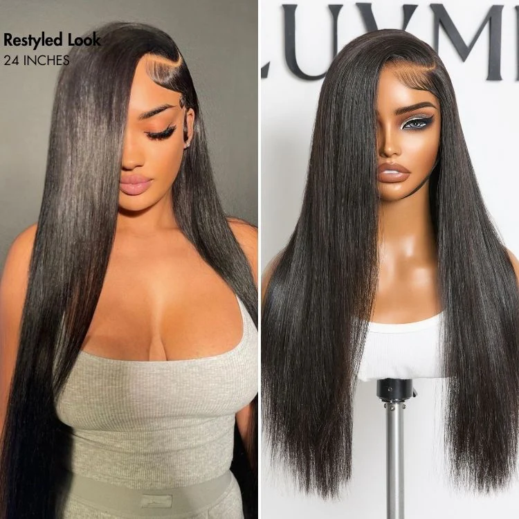 US Only - Luvme All-Day Comfort™ Wig 200% Density Bone Straight Glueless 7x6 Closure HD Lace Human Hair Wig Pre-Cut Lace - Image 7