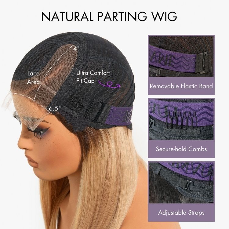 Luvme All-Day Comfort™ Wig Brown Highlight Deep Wave Glueless Minimalist HD Lace Curly Wig Pre-Cut Lace - Image 9