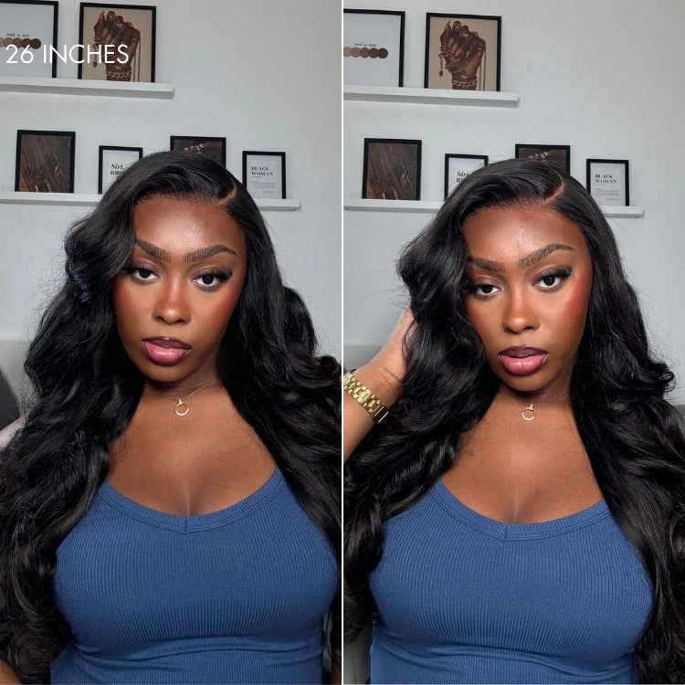 Luvme All-Day Comfort™ Wig 180% Density Butterfly Cut Layered Loose Body Wave Glueless 7x6 Closure HD Lace Human Hair Wig Pre-Cut Lace - Image 3