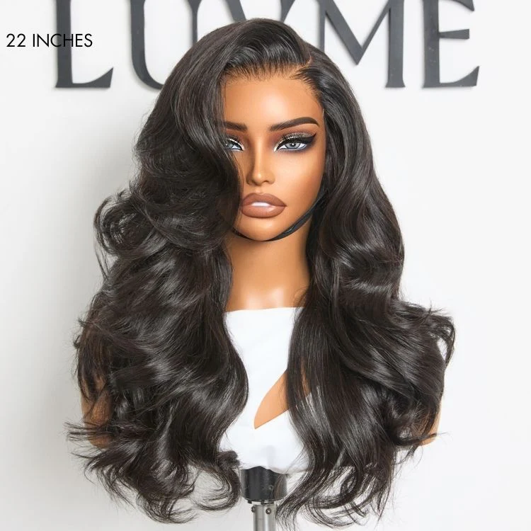 Luvme All-Day Comfort™ Wig 180% Density Butterfly Cut Layered Loose Body Wave Glueless 7x6 Closure HD Lace Human Hair Wig Pre-Cut Lace - Image 7