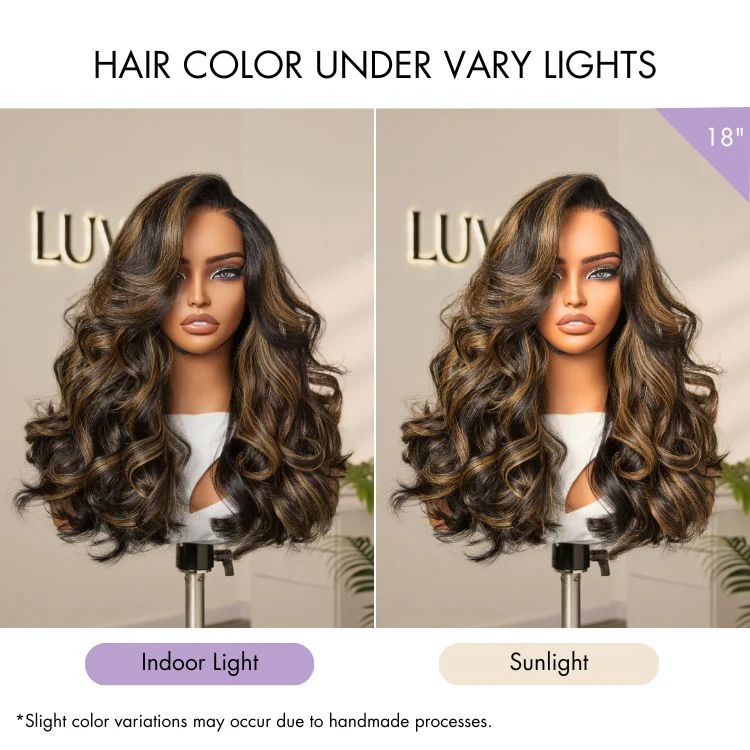 Luvme All-Day Comfort™ Wig 200% Density Voluminous Loose Body Wave Glueless Minimalist HD Lace Wig Pre-Cut Lace - Image 14