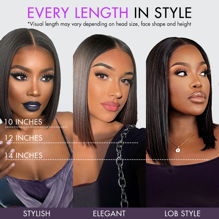 Luvme All-Day Comfort™ Wig Ombre Ginger Blunt Cut Bob Glueless Minimalist HD Lace Wig Pre-Cut Lace - Image 9