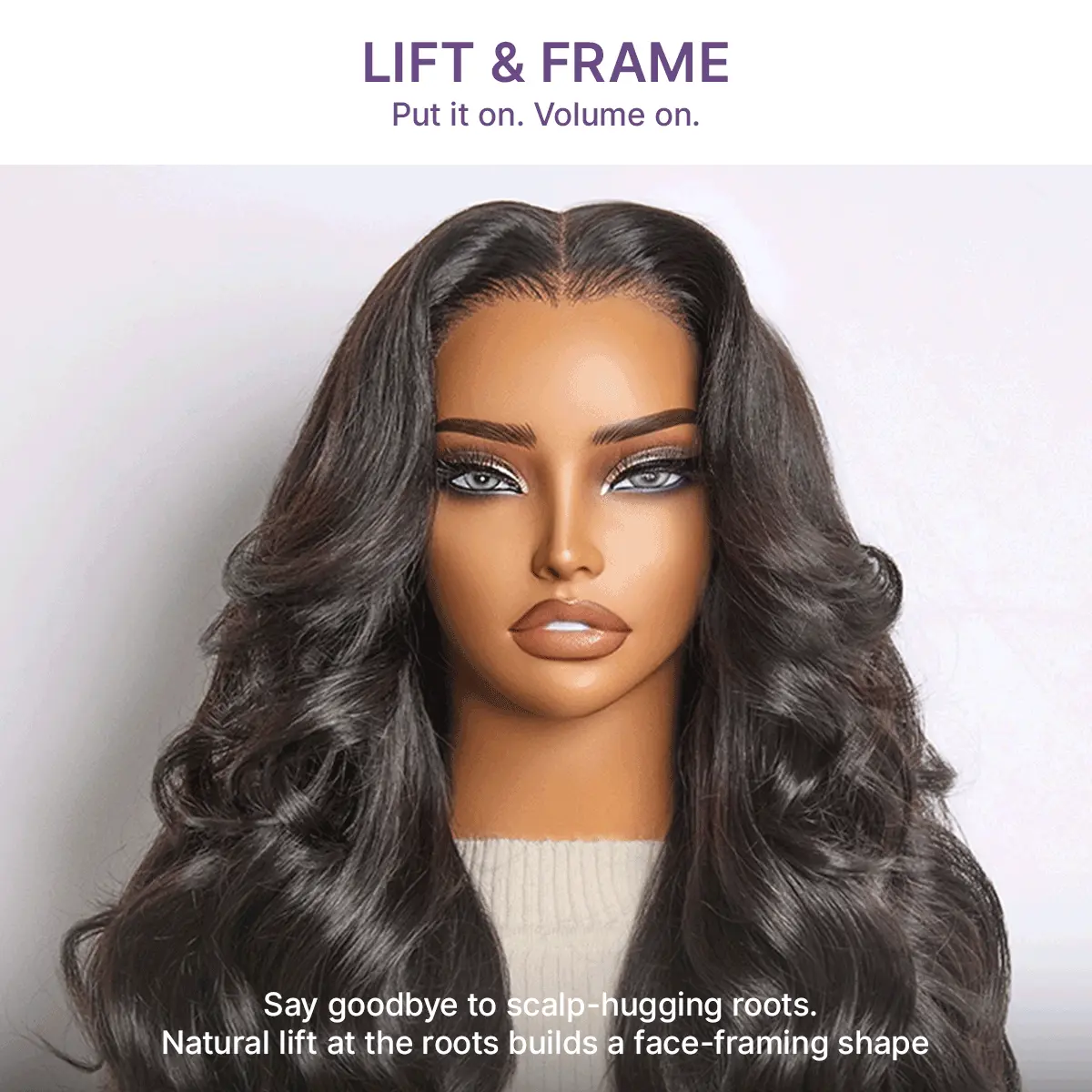 Luvme All-Day Curl Hold™ Premier Grade Hair SilkShield™ PartingMax Loose Wave Glueless 7x6 HD Lace Long Wig Pre-Cut Lace - Image 4