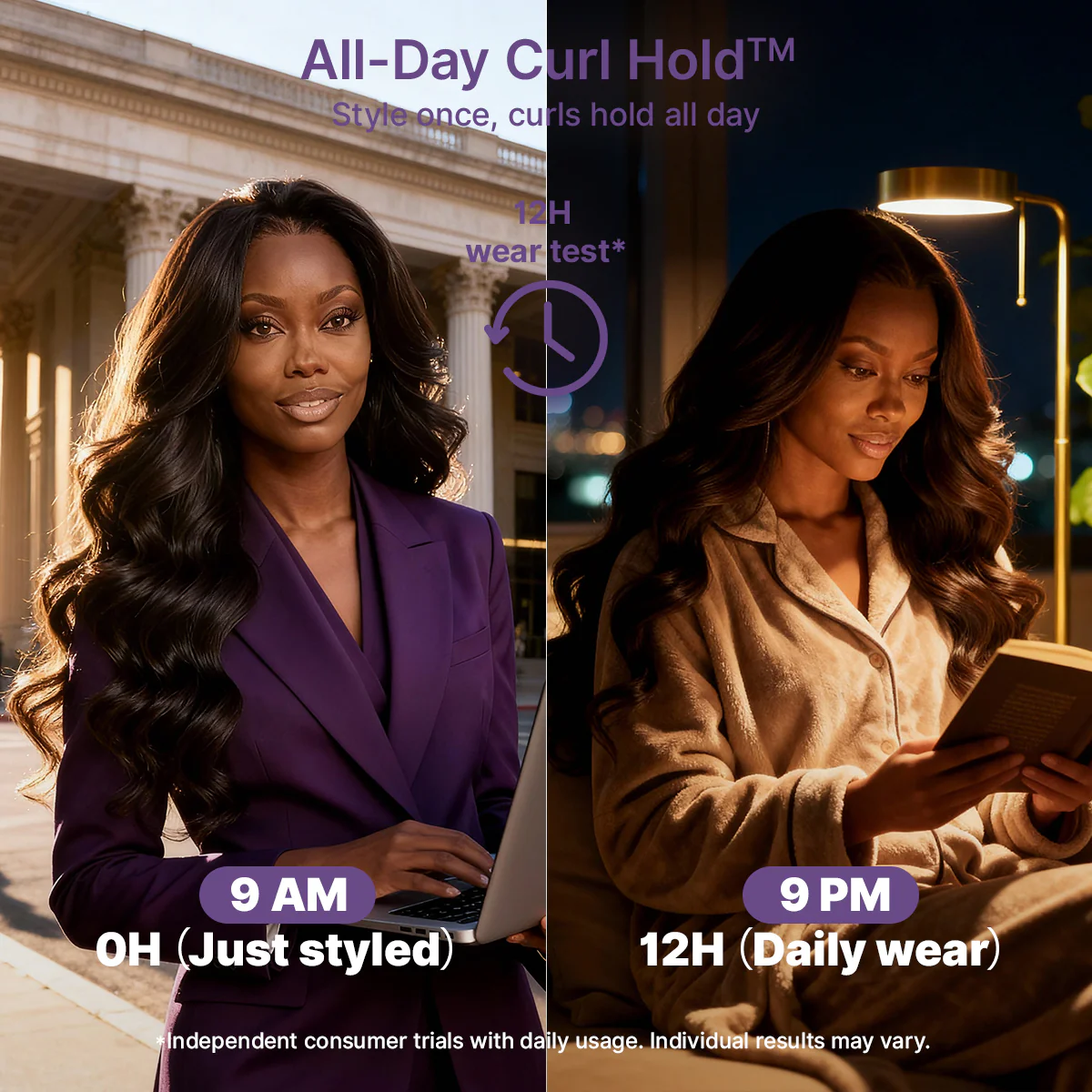 Luvme All-Day Curl Hold™ Premier Grade Hair SilkShield™ PartingMax Loose Wave Glueless 7x6 HD Lace Long Wig Pre-Cut Lace - Image 5