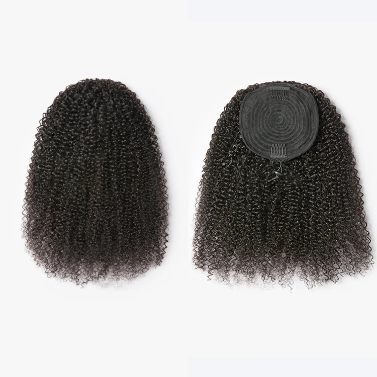 Luvme Too Easy Texture™ Kinky Curly Flexi-Fit Invisible Drawstring Clip-In Ponytail Extension Human Hair - Image 7