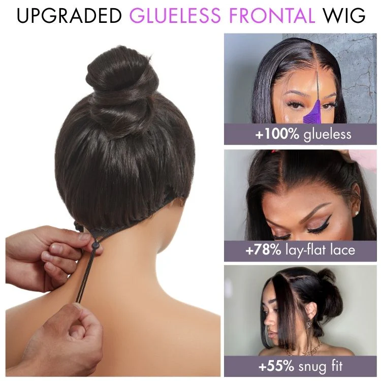 New Customers Only | PreMax Wigs - Luvme Hair Body Wave / Straight Glueless 13x4 Frontal Lace Long Wig Pre-Cut Lace - Image 13