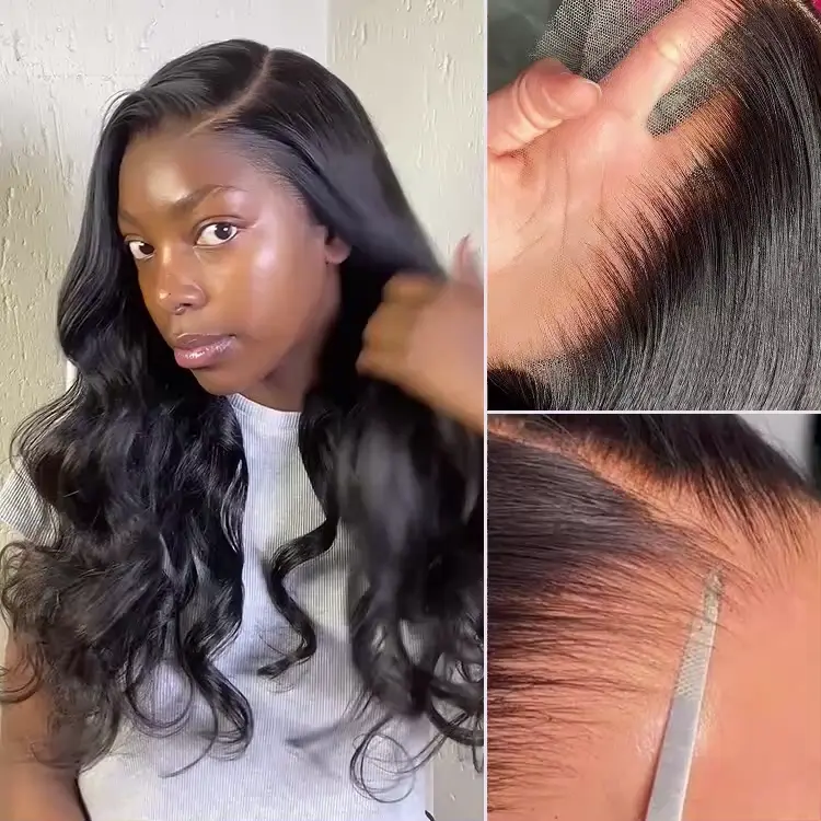 New Customers Only | PreMax Wigs - Luvme Hair Body Wave / Straight Glueless 13x4 Frontal Lace Long Wig Pre-Cut Lace - Image 4