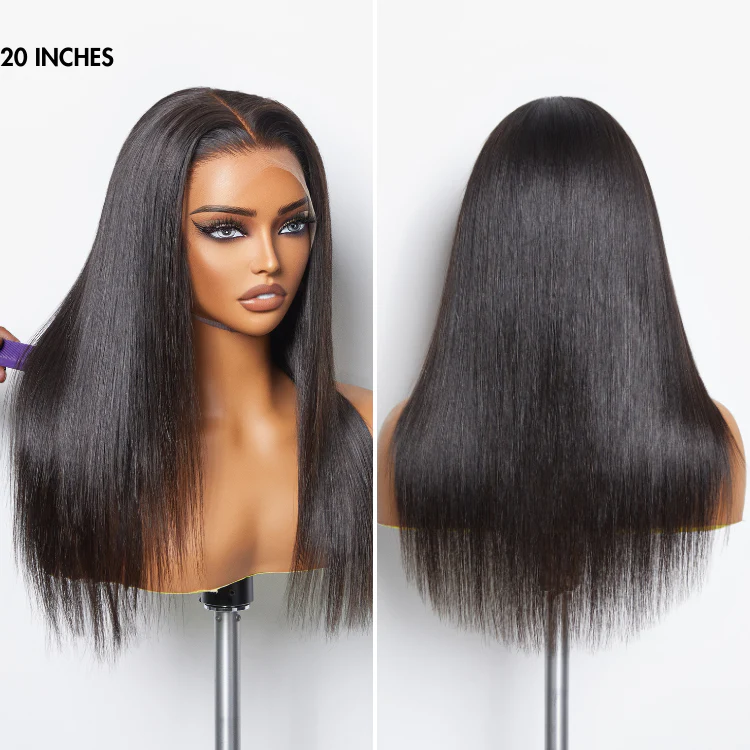 New Customers Only | PreMax Wigs | Super Natural Hairline Silky Straight Glueless 13x4 Frontal Lace Wig Human Hair Pre-Cut Lace - Image 6