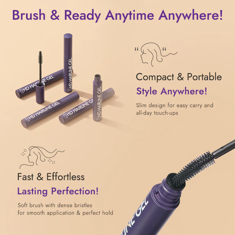 US Only | Hairline Styling Gel, All-Day Strong Hold for Baby Hairs, Edges & Flyaways - Image 3