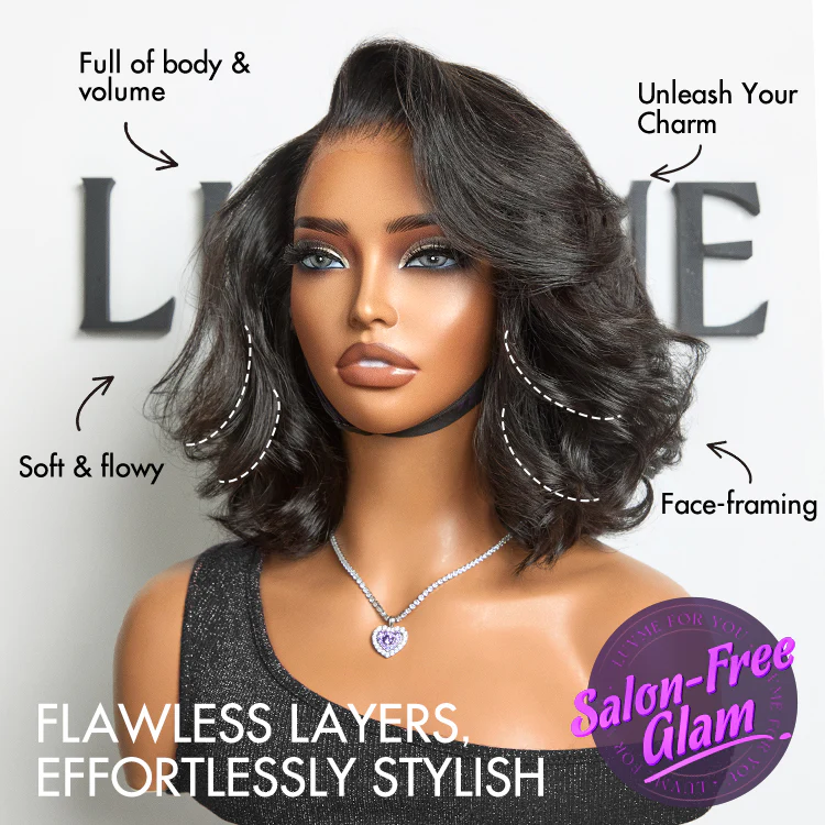 PreMax Loose Body Wave Short Bob Wig Glueless 13x4 Frontal Lace Human Hair Wig Pre-Cut Lace - US Only - Image 4