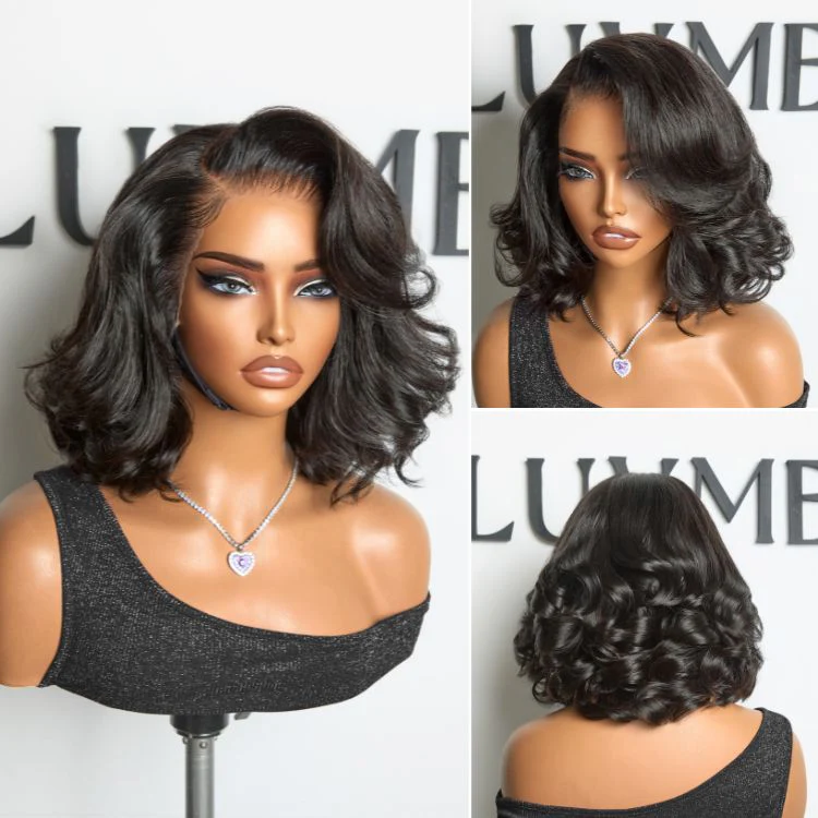 PreMax Loose Body Wave Short Bob Wig Glueless 13x4 Frontal Lace Human Hair Wig Pre-Cut Lace - US Only - Image 5