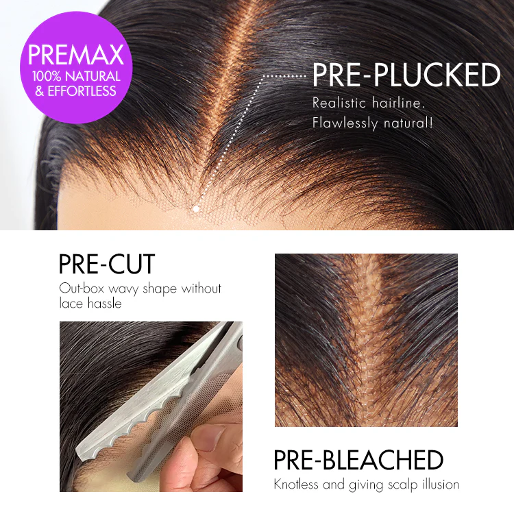 PreMax Loose Body Wave Short Bob Wig Glueless 13x4 Frontal Lace Human Hair Wig Pre-Cut Lace - US Only - Image 6