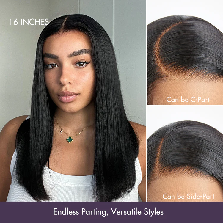 PreMax Wigs - Super Natural Hairline Silky Blunt Cut Bob Glueless 5x5 Closure Lace Wig - Image 4