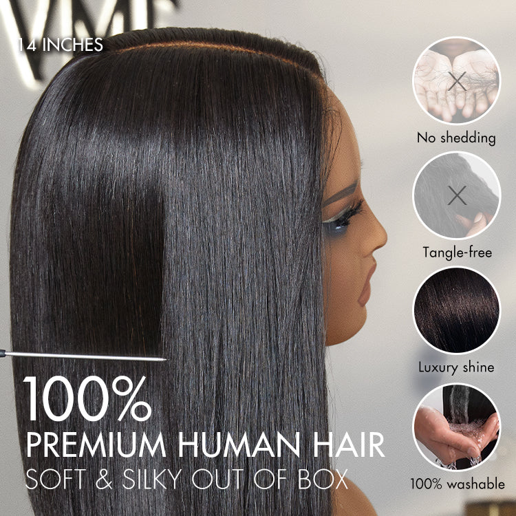 PreMax Wigs - Super Natural Hairline Silky Blunt Cut Bob Glueless 5x5 Closure Lace Wig - Image 6