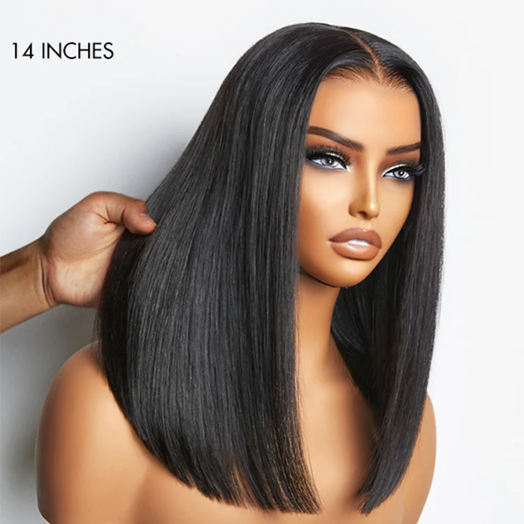 PreMax Wigs - Super Natural Hairline Silky Blunt Cut Bob Glueless 5x5 Closure Lace Wig - Image 7