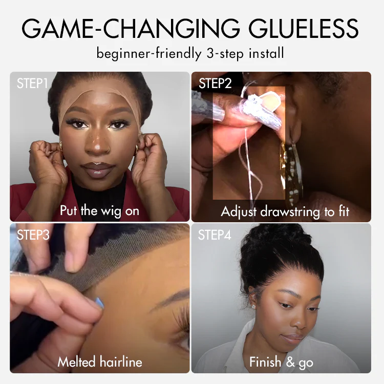 PreMax Wigs | Water Wave Flexi-Fit Invisi Drawstring Cap 360 Lace Long Curly Wig Pre-Cut Lace - Image 8