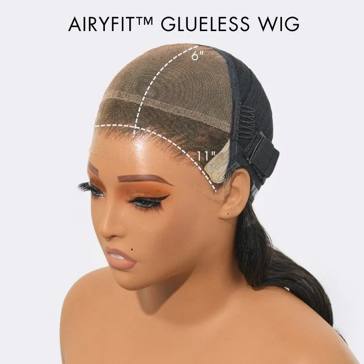 Weekly Special | AiryFit™ Scalp Care Wigs Deep Parting Loose Body Wave Humam Hair Wig 11x6 Frontal HD Lace Glueless Wig - Image 8