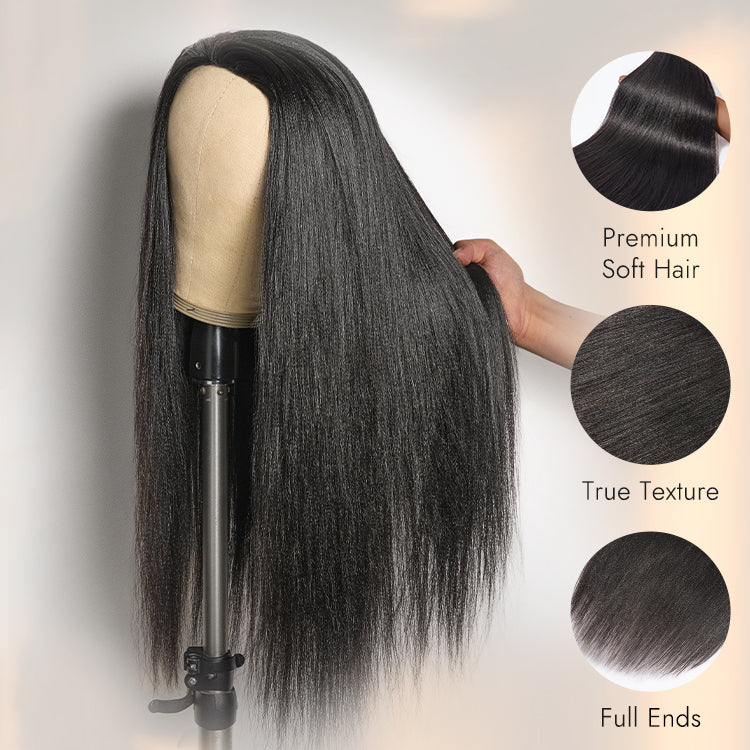 Tiktok Exclusive Deal | Luvme Too Easy Texture™ 3-In-1 Half Wig 180% Density Kinky Curly / Yaki Straight / Water Wave Glueless Flexi-Fit Drawstring Wig - Image 14