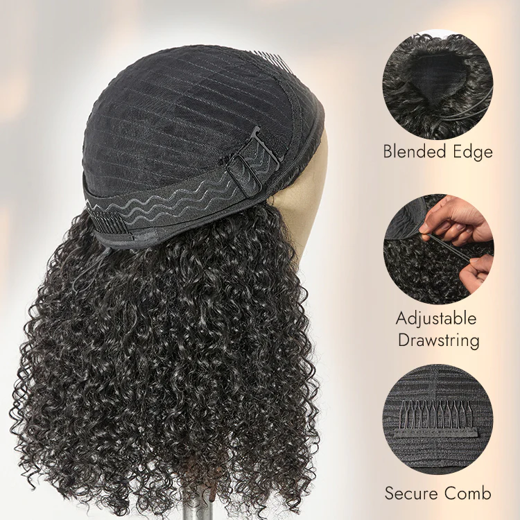 Tiktok Exclusive Deal | Luvme Too Easy Texture™ 3-In-1 Half Wig 180% Density Kinky Curly / Yaki Straight / Water Wave Glueless Flexi-Fit Drawstring Wig - Image 15