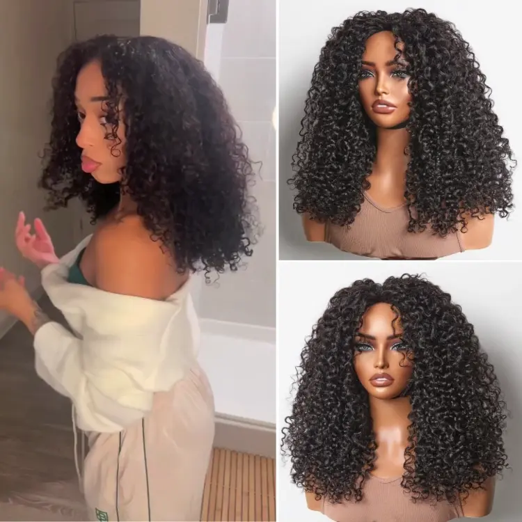 Tiktok Exclusive Deal | Luvme Too Easy Texture™ 3-In-1 Half Wig 180% Density Kinky Curly / Yaki Straight / Water Wave Glueless Flexi-Fit Drawstring Wig - Image 18
