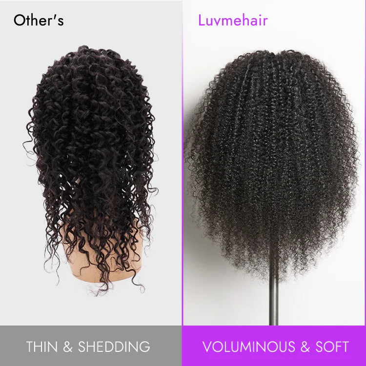 Tiktok Exclusive Deal | Luvme Too Easy Texture™ Wig 180% Density  Kinky Curly / Yaki Straight Glueless V Part Flexi-Fit Drawstring Wig - Image 10