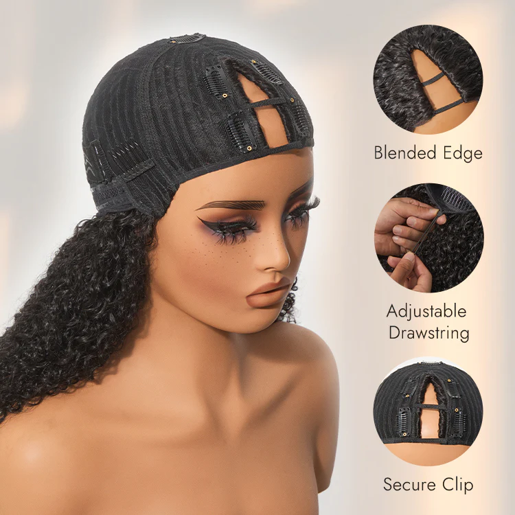 Tiktok Exclusive Deal | Luvme Too Easy Texture™ Wig 180% Density  Kinky Curly / Yaki Straight Glueless V Part Flexi-Fit Drawstring Wig - Image 11