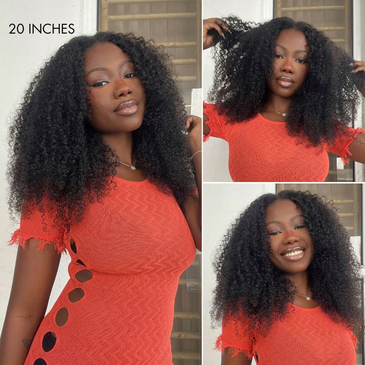 Tiktok Exclusive Deal | Luvme Too Easy Texture™ Wig 180% Density  Kinky Curly / Yaki Straight Glueless V Part Flexi-Fit Drawstring Wig - Image 3