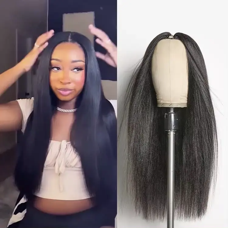 Tiktok Exclusive Deal | Luvme Too Easy Texture™ Wig 180% Density  Kinky Curly / Yaki Straight Glueless V Part Flexi-Fit Drawstring Wig - Image 8