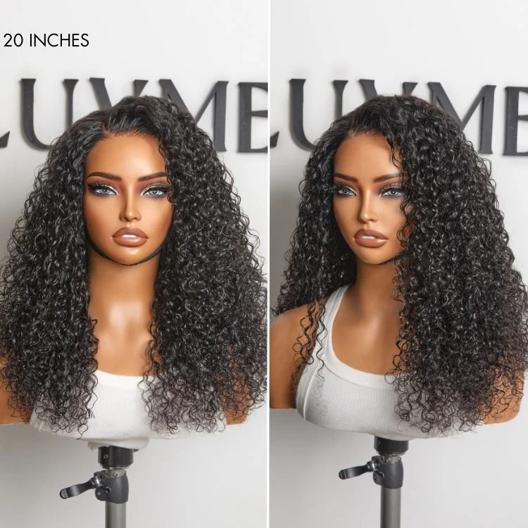 Water Wave Glueless 5x5 Closure Pre-Cut Lace Wet and Wavy Human Hair Wig Breathable Cap - Image 4