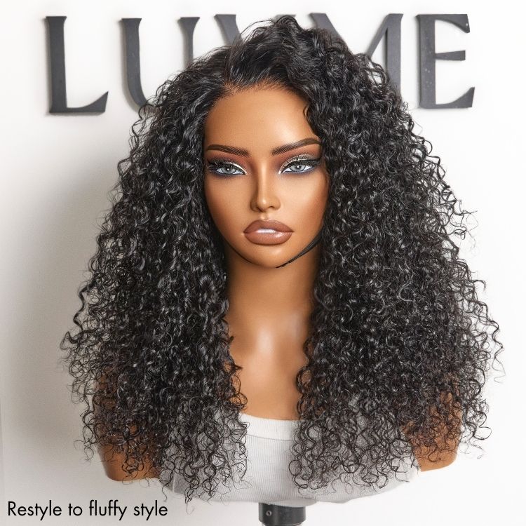 Water Wave Glueless 5x5 Closure Pre-Cut Lace Wet and Wavy Human Hair Wig Breathable Cap - Image 5