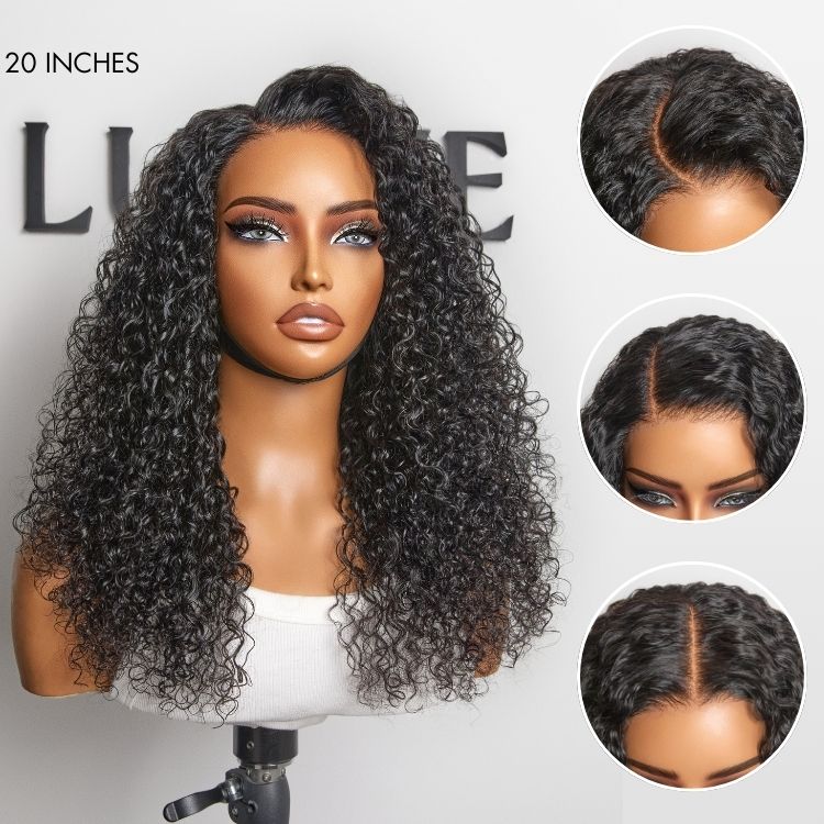 Water Wave Glueless 5x5 Closure Pre-Cut Lace Wet and Wavy Human Hair Wig Breathable Cap - Image 6